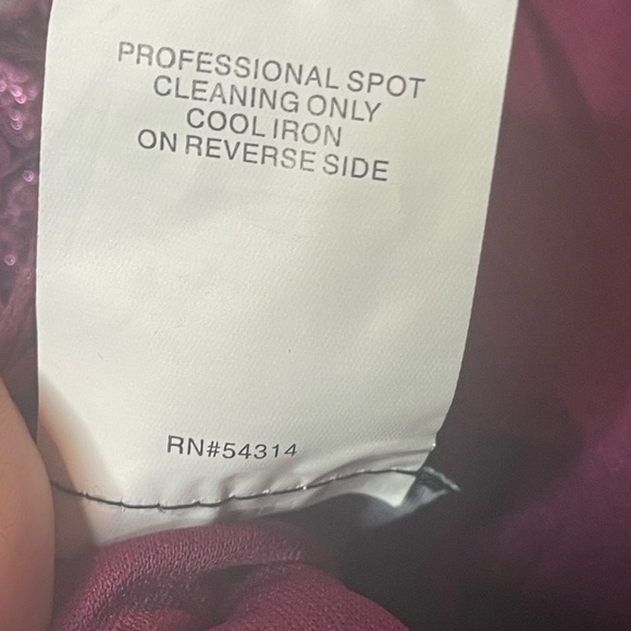 B. Darlin Magenta Floral Sequin Fit & Flare Dress Juniors 13/14 Prom Homecoming - Picture 11 of 11